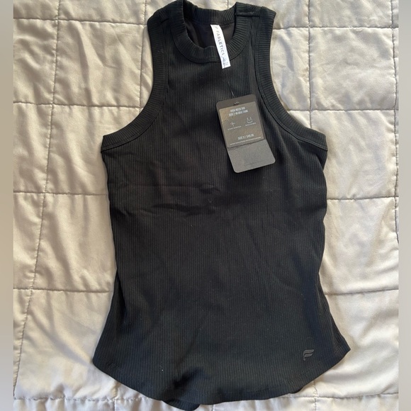 Fabletics Tops - Fabletics Black Ribbed Tank Top